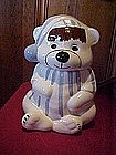 Bear in pajamas and nite cap, cookie jar