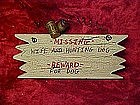 craft sign, Missing Wife & hunting dog, reward for dog