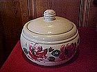 Red Wing fruit munch cookie jar with hand painted roses