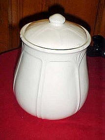 Sears Home white cannister, cookie jar