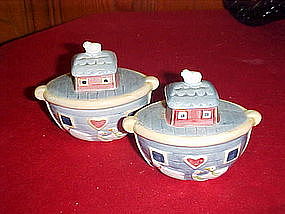 Noah's ark salt and pepper shakers, Susan Winget