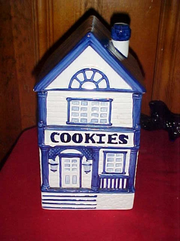 Two story victorian Cookies house, cookie jar
