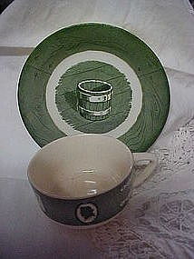 Royal Colonial Homestead cup with matching saucer