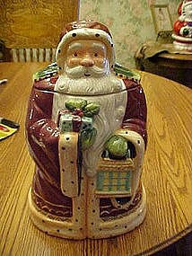 Old world Santa cookie jar made for Nonni's