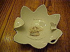 Holly Hobbie cat,  porcelain leaf dish / ashtray 1975
