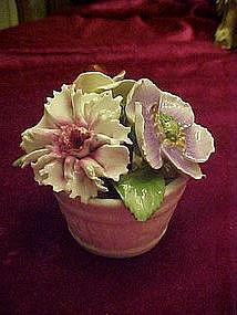 Vintage Radnor bone china bucket of flowers