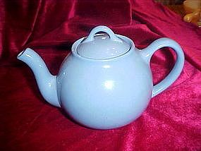 Liptons tea, french  light blue teapot by Hall china
