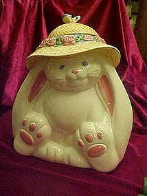 Treasure craft flopsy bunny rabbit cookie jar