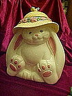 Treasure craft flopsy bunny rabbit cookie jar