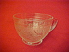 Tiara crystal sandwich glass cup, rounded side,Indiana