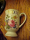 Special "Mom" floral pedestal mug