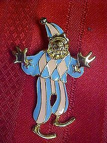 Moveable swinging clown pin