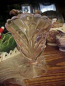 fenton vase, rose opalescent