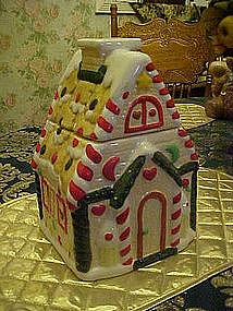 Gingerbread house, cookie jar