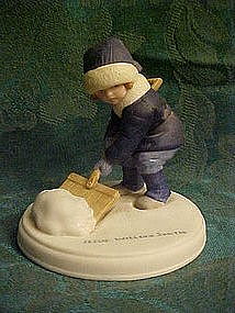 Avon, "A Winter Snow" figurine by Jessie Wilcox Smith