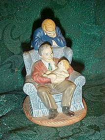 Avon figurine, "Passing Down the dream" 1991