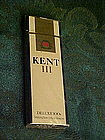 Kent lll deluxe 100's sample pack, 1970's unopened