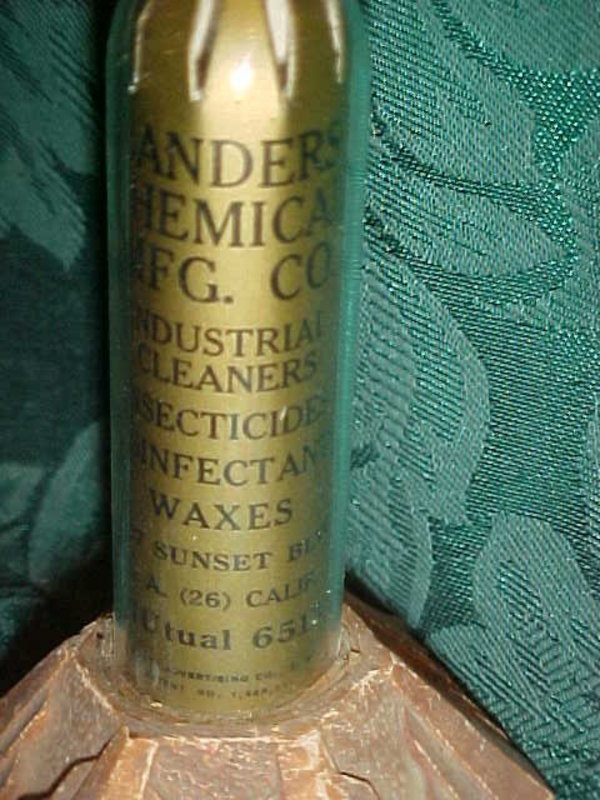 Advertising thermometer for Sanders Chemical Mfg. Co