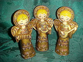 Vintage ceramic angel trio