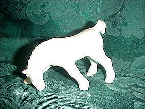 Czechoslovakia Shire horse figurine, white matte glaze