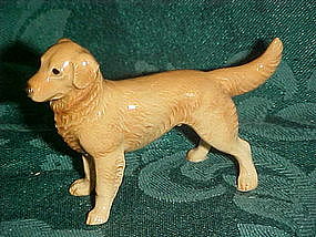 Vintage Golden Labrador retriever miniature figurine