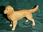 Vintage Golden Labrador retriever miniature figurine
