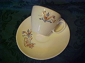 Taylor Smith weathervane pattern cup & matching saucer