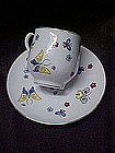 Cup and saucer with butterflies, Lefton?