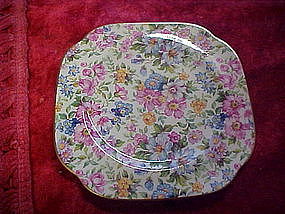 James Kent old fashined chintz collector plate, square