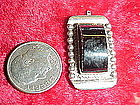Vintage Mexico silver and onyx pendant