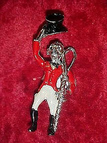 Tally Ho-  vintage Jockey pin