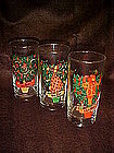 5th, 9th, and 11th days of Christmas glasses by Indiana
