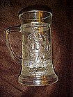 Tiara clear beer mug, by Indiana Glass