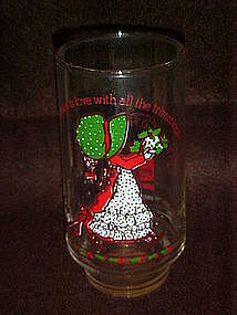 Holly Hobbie limited edition Coke glass, Christmas