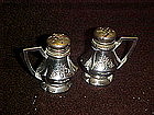 Silver plated salt and pepper shakers