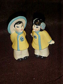 Ceramic Arts Studio Japanese boy and girl shakers