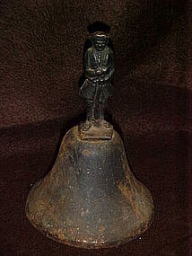 Cast iron bell, minuteman handle