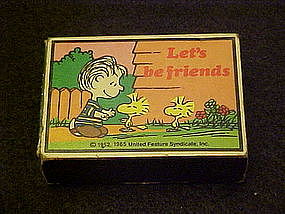 Peanuts Charlie Brown and Woodstocks matchbox