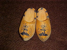 Little wooden Dutch shoes from Holland