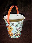 Chein vintage tin sand pail,  Easter parade of animals