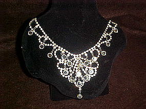 Vintage rhinestone necklace Huge and sparkley