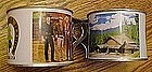 Bonanza tin souvenir cups, Ponderosa ranch, Nevada