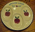 Crock shop, apple pattern spoon rest