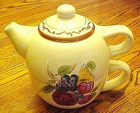 Personal teapot and cup combo, around the orchard