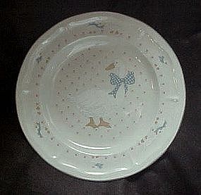 Aunt Rhody blue goose dinner plate, Tienshan