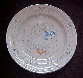 Aunt Rhody blue goose salad plates, Brick Oven