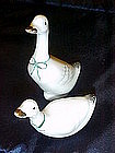 Porcelain geese figurines