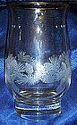 Crystal tumbler with pine cones and needles