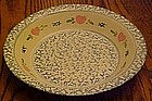 Casey Pottery sponged heart pattern pie plate