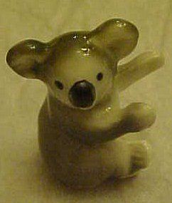 Miniature koala bear figurine, bone china